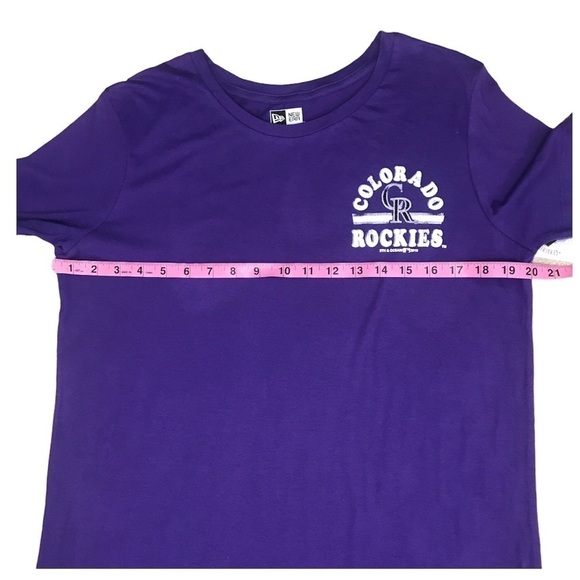 Colorado Rockies purple short sleeve T-shirt small - Picture 3 of 13